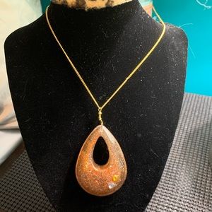 Handcrafted resin necklace